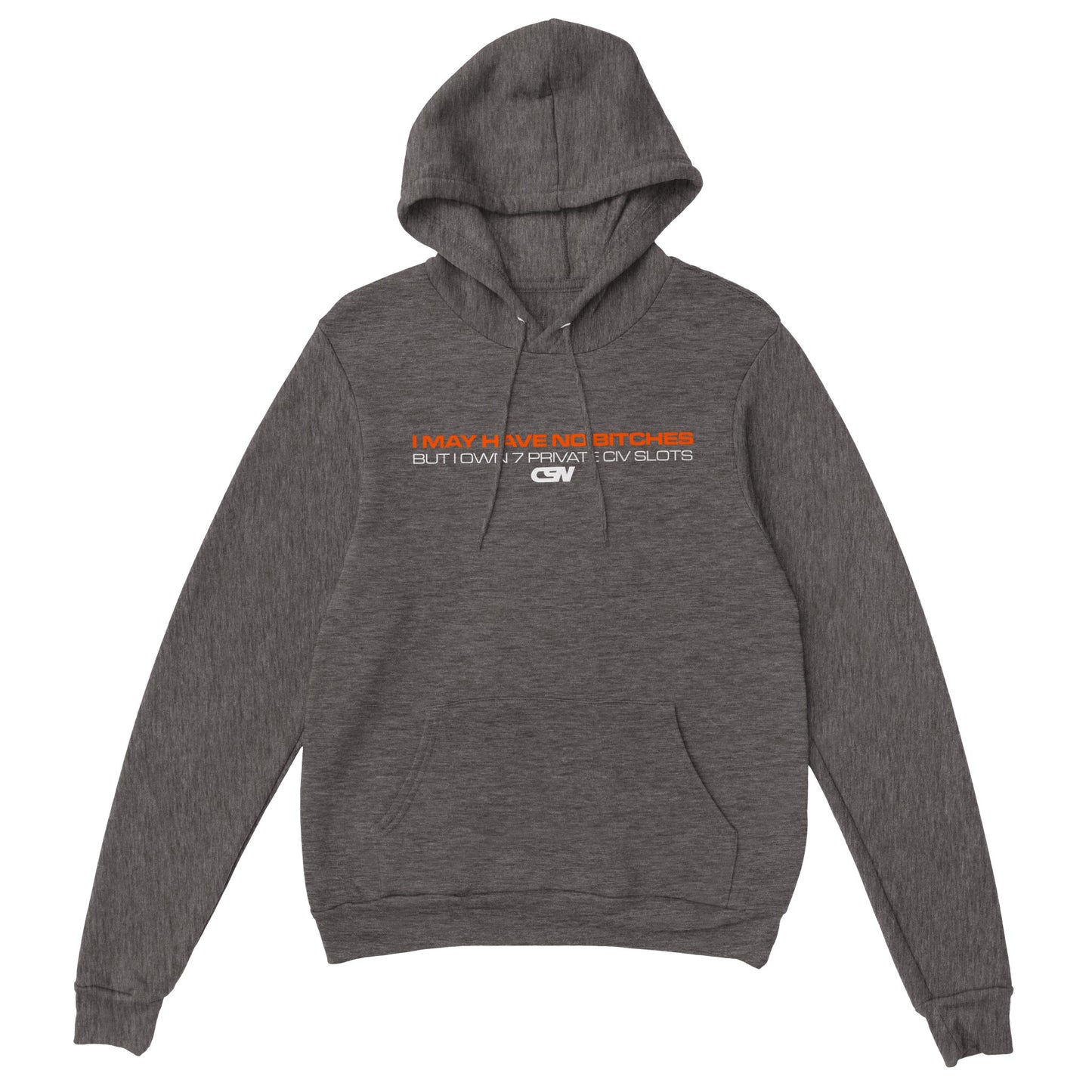 CSN White Private Civ Premium Hoodie