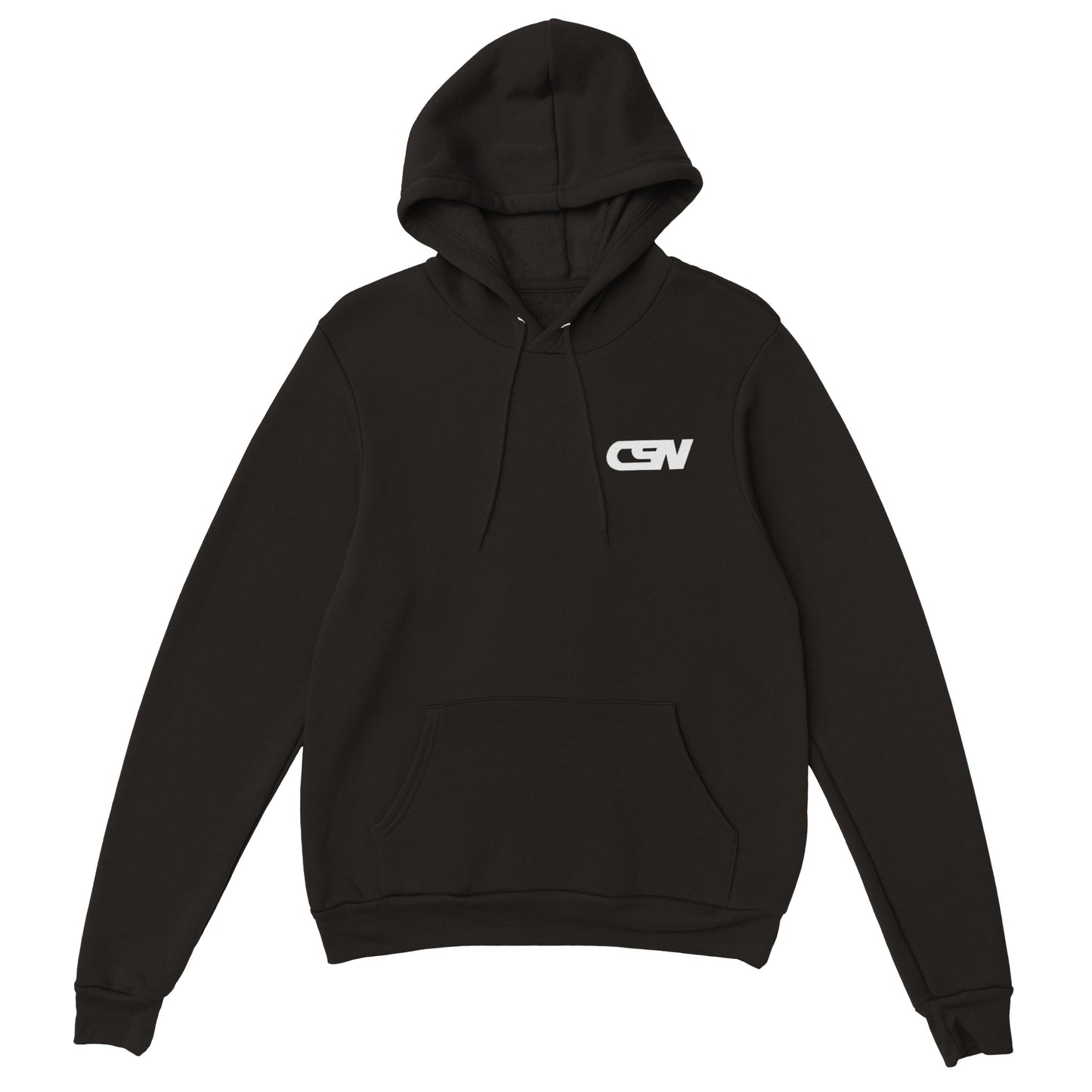 CSN Small White Logo Premium Hoodie